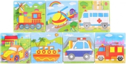 Puzzle en bois voiture – 9 pièces