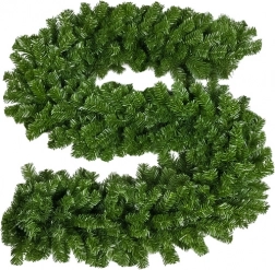 Guirlande de Noël RUHHY 2,7 m, diamètre 29 cm, verte et dense