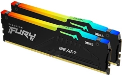 Mémoire DDR5 Kingston Fury Beast RGB 32 Go (2×16 Go) 6000 MHz CL30 EXPO noire