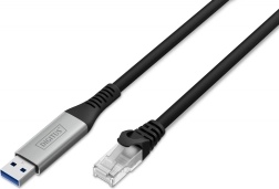 Adaptateur de câble réseau USB‑A vers RJ45 Cat 6A S/FTP 1 Gbit/s, USB 3.2 Gen 1, LSZH, 3 m