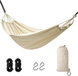 Hamac de jardin Boho 200 cm écru 120 kg