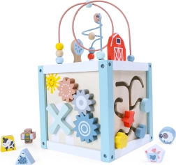 Cube éducatif en bois avec formes ECOTOYS