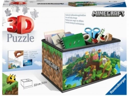 Ravensburger Puzzle 3D MINECRAFT coffre de rangement (108 pièces)