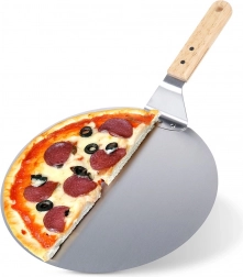 Pelle à pizza en acier avec manche en bois 48,5 × 30,5 cm VILDE