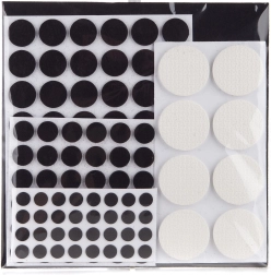Tampons de protection en feutre pour meubles – assortiment de tailles et de couleurs, 125 pcs