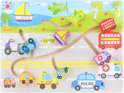 Labyrinthe en bois – moyens de transport