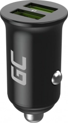 chargeur auto GREENCELL PowerRide Nano 36 W, 2× USB-A, charge rapide Ultra Charge
