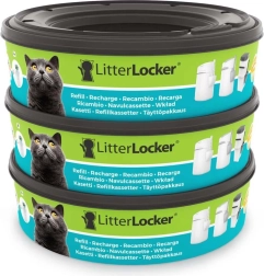 LitterLocker cassettes de recharge pour poubelle à litière pour chat (3 pcs)