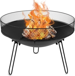 Braséro de jardin en métal 60 cm