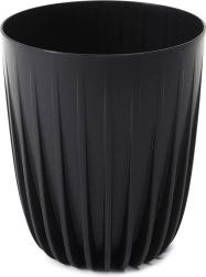 Cache-pot Mira 14,5 cm éco recyclé noir