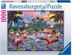 Puzzle Ravensburger Pink Flamingos 1000 pièces