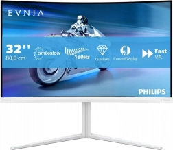 Moniteur de jeu incurvé 31,5" Philips Evnia 180 Hz avec Ambiglow