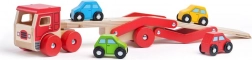 Camion en bois avec voitures de Bigjigs Toys
