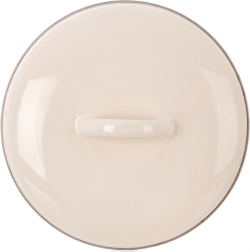 Couvercle crème émaillé 17 cm