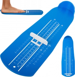 Mesureur bleu de taille de chaussures