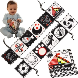Livre sensoriel contrasté Kruzzel pour bébés 0+