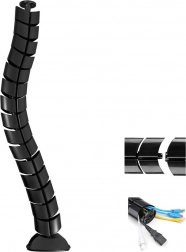 Organiseur de câbles pour bureau MACLEAN noir