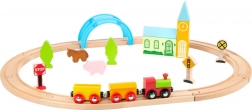Circuit de train en bois ville et campagne SMALL FOOT