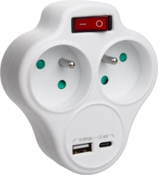 Multiprise avec USB MCE336