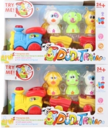 Train amusant avec des animaux à piles