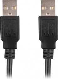 Câble USB-A mâle/mâle 2.0, 1,8 m, noir