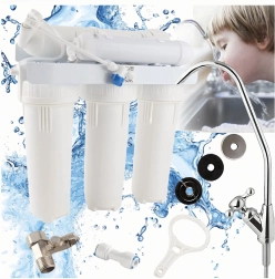 Ioniseur et filtre à eau 5 étapes avec osmose inverse sous évier