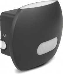 applique murale LED avec capteur PIR 20 W 1600 lm IP65 4000 K grise