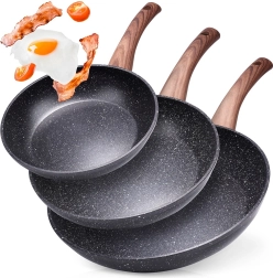 Ensemble de poêles en granit black&wood 20/24/28 cm – 3 pcs