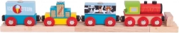 Bigjigs Rail train de marchandises avec 3 rails