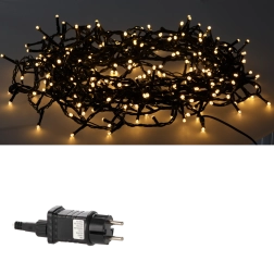 Guirlande lumineuse LED de 1000 diodes, blanc chaud avec effet flash blanc froid, 50 m