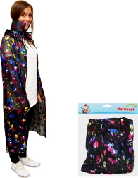 Cape de sorcier 120 cm avec motif de citrouilles