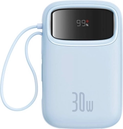 Batterie externe Baseus Qpow 2 10000 mAh 30 W avec 2x USB‑C, bleu