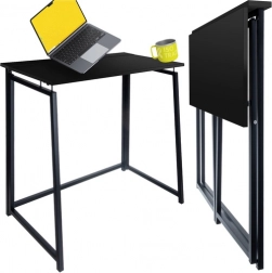 Bureau pliant Ruhhy pour le travail et les études – noir