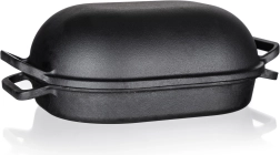 Cocotte ovale en fonte avec couvercle