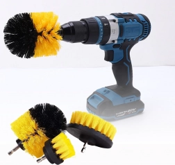 Brosses de nettoyage pour perceuse et tournevis - ensemble de 3 pièces