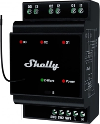 Shelly Wave Pro 3 relais 3 canaux pour rail DIN