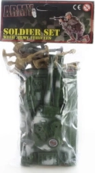 Soldats en plastique avec tank