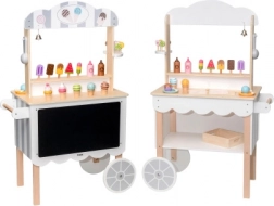 VIGA Magasin mobile de glaces en bois pour enfants