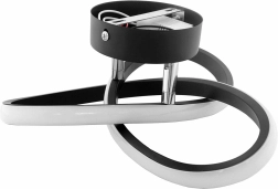 Zd77b plafonnier led moderne 12,5 W noir