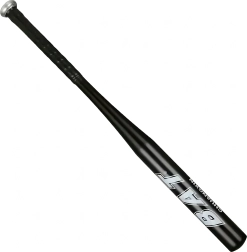 Batte de baseball en aluminium 25" (64 cm) – légère, d’entraînement, noire