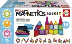 Educa Magnetics – jeu de construction magnétique en étui, 18 pièces