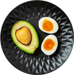 Assiette à dessert en céramique noire 20 cm SOHO