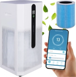 purificateur d’air ionisant RUHHY avec HEPA H12 et Wi‑Fi