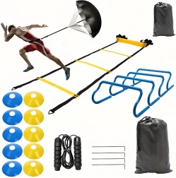 Grand kit d’entraînement – échelle de coordination, cônes et mini-haies XXL