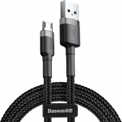 Baseus Cafule câble USB-A vers Micro USB 1 m, 2,4 A, gris‑noir