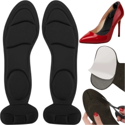 Semelles pour chaussures à talons Ruhhy noires avec amorti et talonnettes