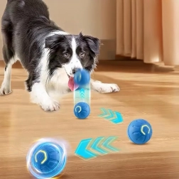 Balle LED interactive qui s’échappe pour chiens et chats, vibrante et rechargeable USB
