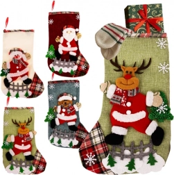 Chaussettes décoratives de Noël pour cadeaux RUHHY – lot de 4 pièces