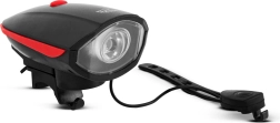 Éclairage de vélo avec klaxon électrique XPE LED 400 lm IP55