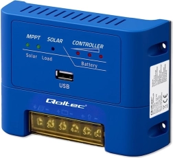 Régulateur de charge solaire MPPT 15 A pour batteries 12/24 V AGM, GEL et LiFePO4